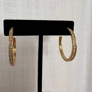 Swarovski touchstone Crystal Hoops